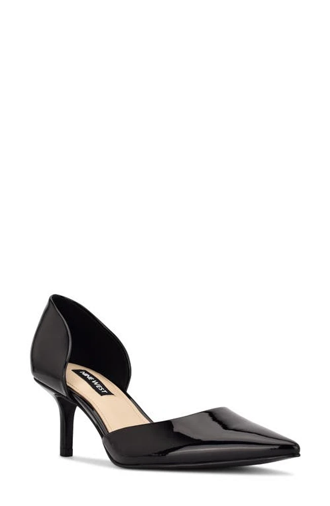 Nine West Arive d'Orsay Pump in Black Patent at Nordstrom, Size 12