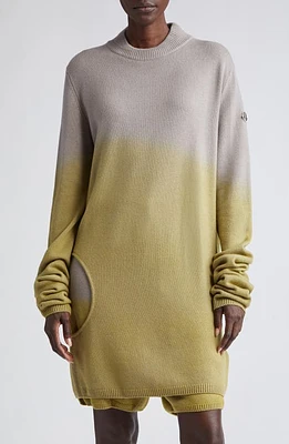 Rick Owens x Moncler Subhuman Gradient Oversize Cashmere Sweater D82 Acid Degrade at Nordstrom,