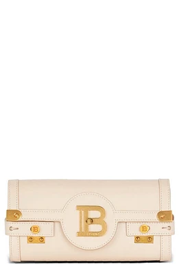 Balmain B-Buzz 23 Convertible Leather Clutch in Ivory at Nordstrom