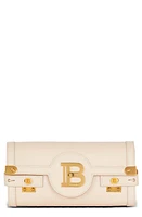 Balmain B-Buzz 23 Convertible Leather Clutch in Ivory at Nordstrom