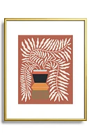 Deny Designs Nude Framed Art Print in Golden Tones at Nordstrom