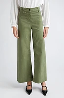 Nili Lotan Megan Wide Leg Pants Camo at Nordstrom,