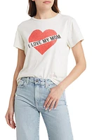 Re/Done Classic I Love My Mom Cotton Graphic T-Shirt Vintage White at Nordstrom,