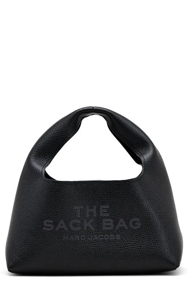 Marc Jacobs The Mini Leather Sack Bag in Black Tonal at Nordstrom