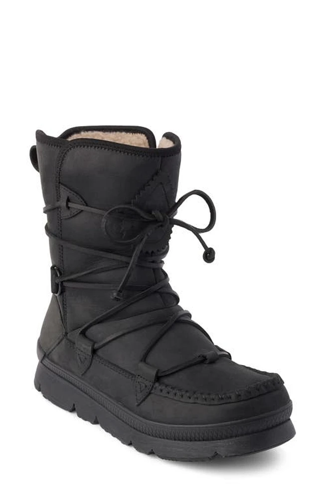 Manitobah Pacific Half Waterproof Winter Boot Black at Nordstrom,