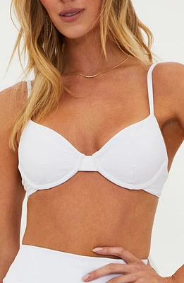 Beach Riot Camilla Underwire Bikini Top White at Nordstrom,