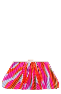 Nina Talie Frame Clutch in Parfait Pink Multi at Nordstrom