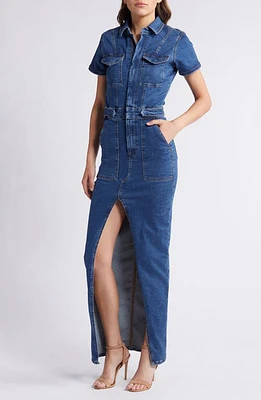 Good American Fit for Success Denim Maxi Dress Indigo594 at Nordstrom,