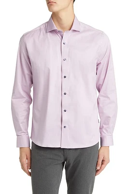 Stone Rose DRYTOUCH Performance Sateen Button-Up Shirt Lavender at Nordstrom,