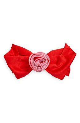 Tasha Rose Bow Barrette in Red at Nordstrom