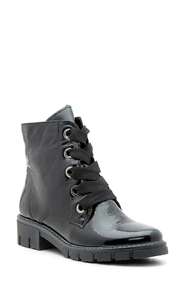 ara Debbie Lace-Up Bootie Black Leather at Nordstrom,