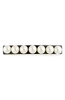 Alexandre de Paris Imitation Pearl Embellished Barrette in Black Pearl at Nordstrom