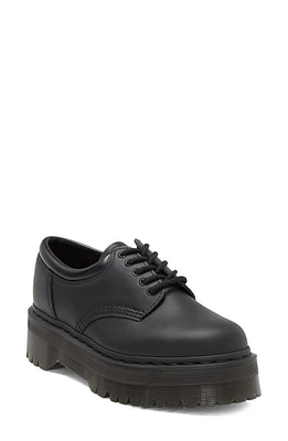 Dr. Martens 8053 Quad Mono Platform Derby in Black Felix Rub Off at Nordstrom, Size 10Us