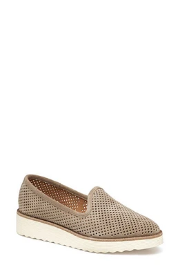 Johnston & Murphy Mitzi Perforated Venetian Loafer Taupe Suede at Nordstrom,