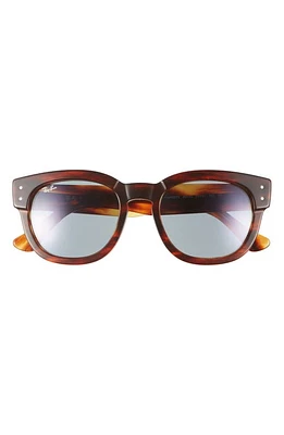 Ray-Ban Mega Hawkeye 53mm Square Sunglasses in Striped Havana at Nordstrom