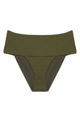 ViX Swimwear Firenze Jessica High Waist Bikini Bottoms Green at Nordstrom,