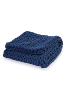 Bearaby Organic Cotton Weighted Knit Blanket in Midnight Blue at Nordstrom