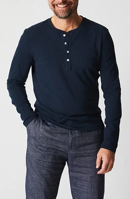 Billy Reid Long Sleeve Organic Pima Cotton Henley at Nordstrom,