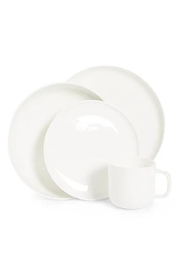 Fortessa Modern Coupe 16-Piece Dinnerware Set in White at Nordstrom