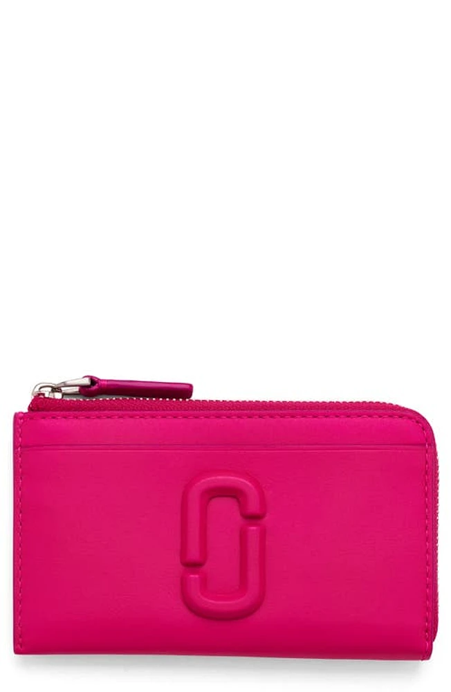 Marc Jacobs The Top Zip Multi Leather Card Holder in Hot Pink at Nordstrom