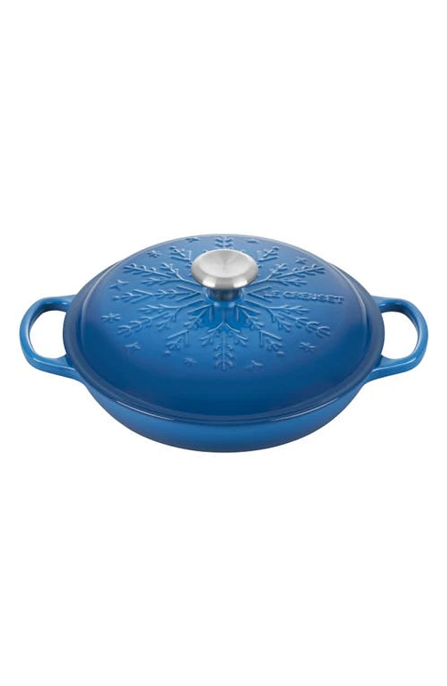 Le Creuset Noël Collection Snowflake Braiser in Marseille at Nordstrom