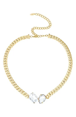 Ettika Crystal Collar Necklace in Gold at Nordstrom