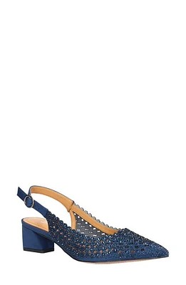 J. Reneé Pranil Pointed Toe Slingback Pump Navy at Nordstrom,