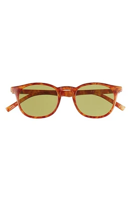 Le Specs Club Royale 48mm Round Sunglasses in Vintage Tort at Nordstrom