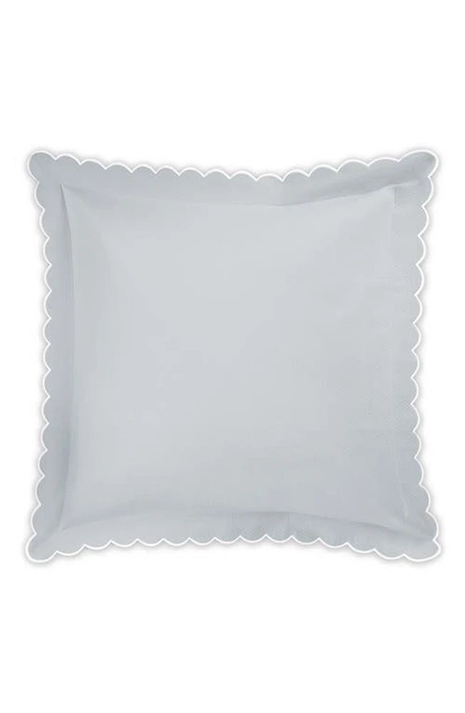 Matouk Diamond Piqué Euro Pillow Sham in Pool at Nordstrom