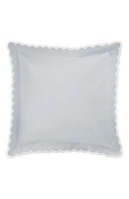 Matouk Diamond Piqué Euro Pillow Sham in Pool at Nordstrom