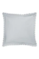 Matouk Diamond Piqué Euro Pillow Sham in Pool at Nordstrom