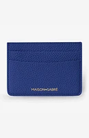 MAISON de SABRÉ Leather Card Holder in Lapis Blue at Nordstrom