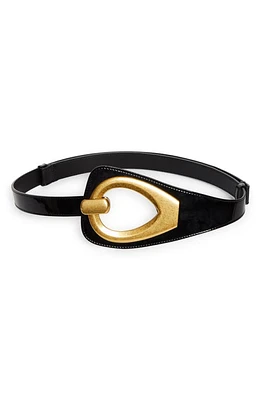 TOM FORD Hera Patent Leather Belt in Black at Nordstrom, Size Medium