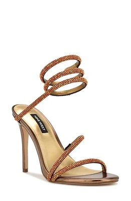 Nine West Maskill Rhinestone Ankle Wrap Sandal at