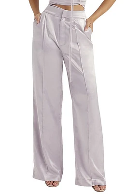 HOUSE OF CB Alivia Loose Fit Trousers in Grey at Nordstrom, Size X-Large