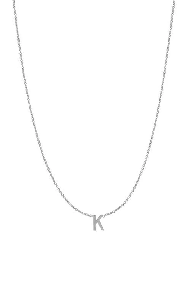 BYCHARI Initial Pendant Necklace in 14K Gold-K at Nordstrom