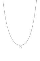 BYCHARI Initial Pendant Necklace in 14K Gold-K at Nordstrom