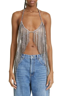 Stella McCartney Crystal Draped Halter Bra Top 8300 at Nordstrom,