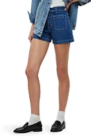 Madewell Sailor High Waist Shorts Woodston Wash at Nordstrom,