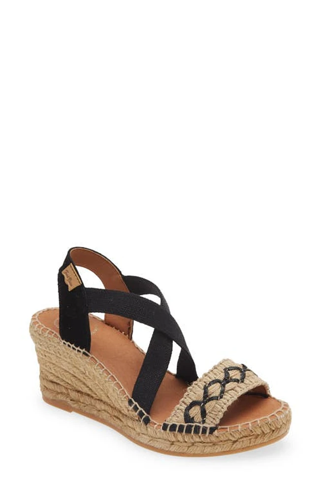 Toni Pons Susa Espadrille Wedge Sandal Negre/Black at Nordstrom,