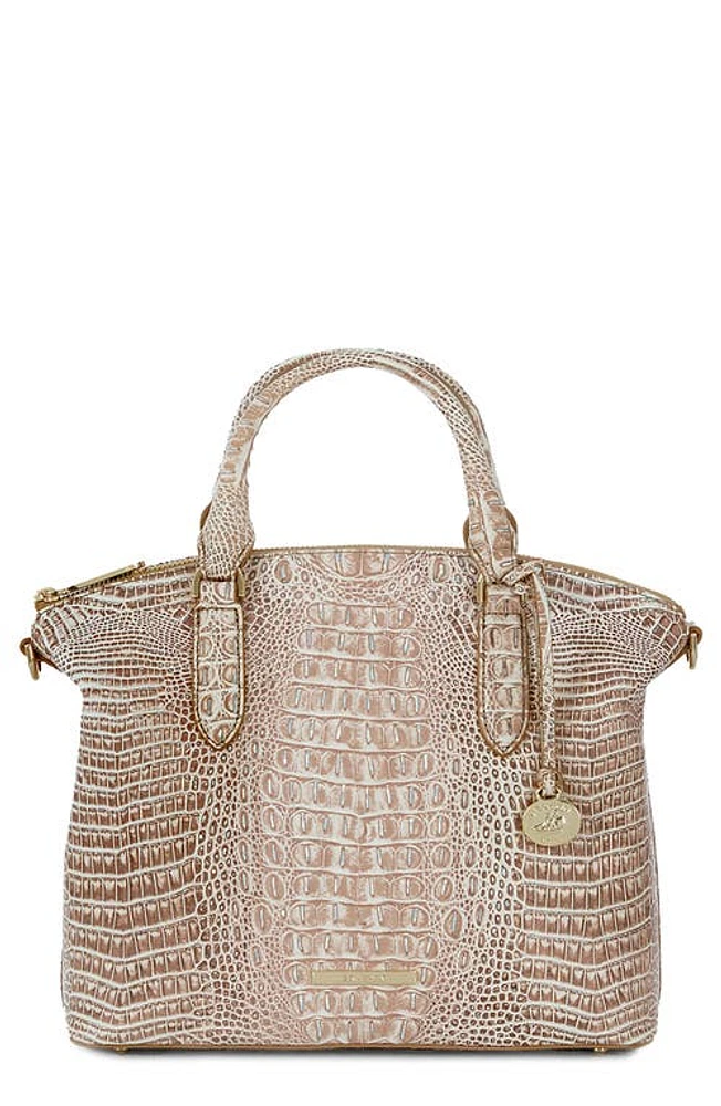 Brahmin Duxbury Croc Embossed Leather Satchel in Birch at Nordstrom