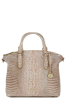 Brahmin Duxbury Croc Embossed Leather Satchel in Birch at Nordstrom