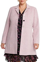 Estelle Floater Notched Lapel Coat Dusty Pink at Nordstrom,