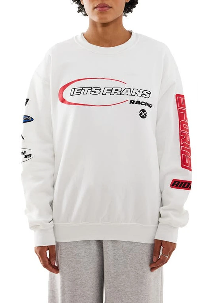 Iets Frans Motocross Sweatshirt White at Nordstrom,