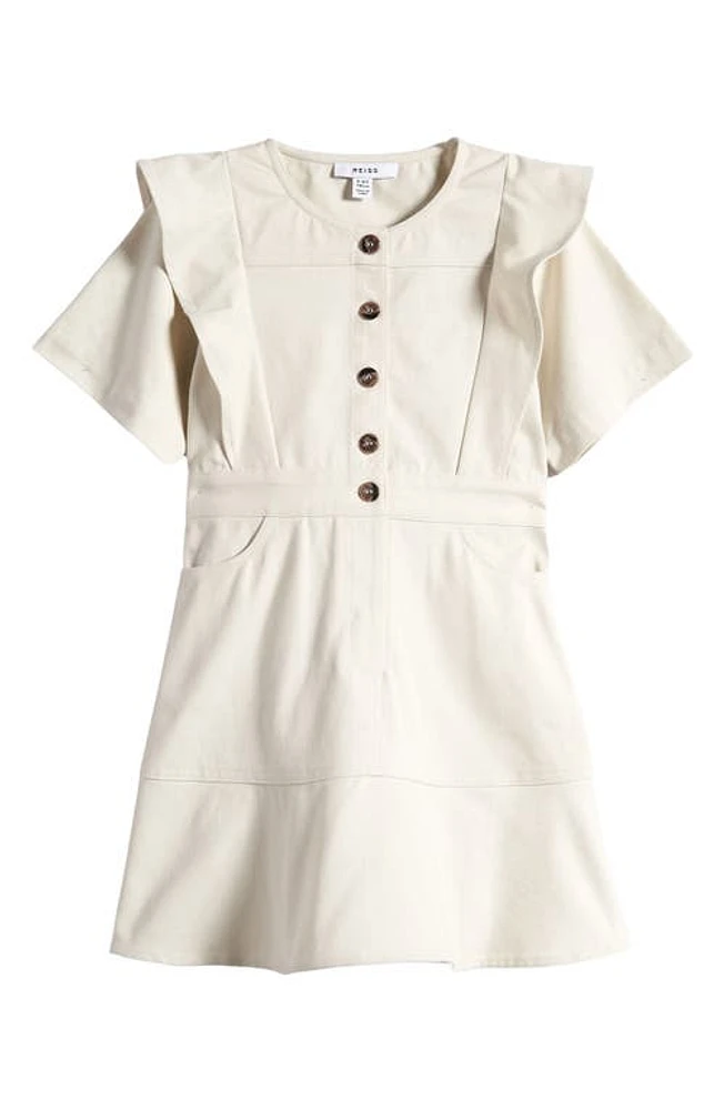 Reiss Kids' Jess Jr. Cotton Dress Stone at Nordstrom, Y