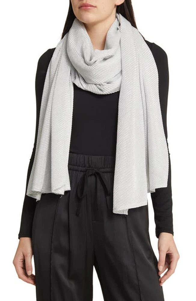 Tasha Crinkle Scarf in Silver at Nordstrom