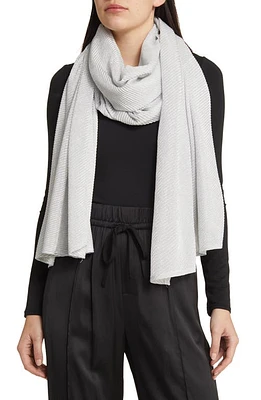 Tasha Crinkle Scarf in Silver at Nordstrom