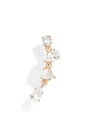 Anzie Bouquet Single Ear Crawler in Silver/Clear Topaz/Left at Nordstrom