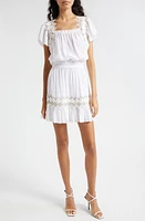 Ramy Brook Bridget Eyelet Trim Dress in Ivory at Nordstrom, Size Large