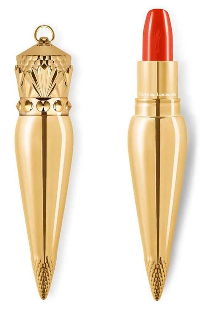 Christian Louboutin Rouge Louboutin Silky Satin Lipstick in My Orange 555 at Nordstrom